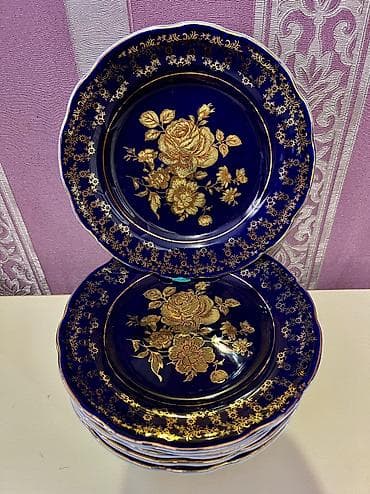 qədimi serviz: Məhsul: Porcelan oval servis boşqabları dəsti - Sayı: 6 ədəd - — 1