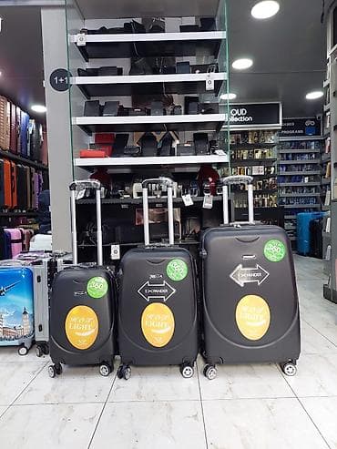 camadan: Yüngül çəkili səyahət çamadanları – 3 ölçü dəsti - Material — 1