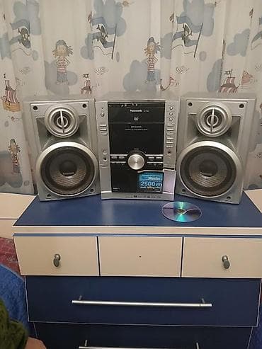 universal pult: Panasonic SA-VK820 mini audio sistemi - 2 ədəd akustik kolonla tam — 1