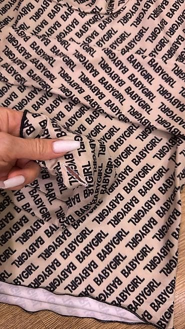 push up helanke: SHEIN “BABYGIRL” printli qadın köynəyi - Model: Uzunqol, boğazlı — 4