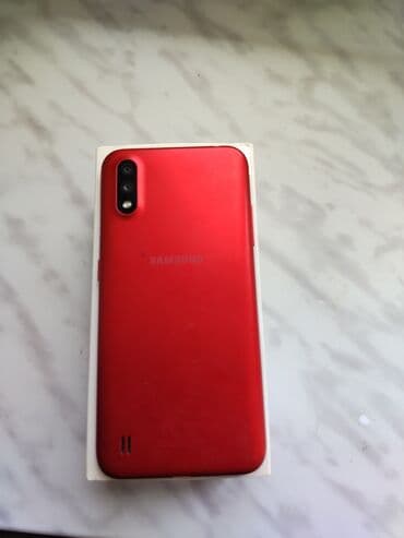 samsung j5 2018: Samsung Galaxy A01, 16 GB, rəng - Qırmızı, İki sim kartlı — 4