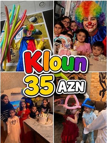 ✨ Proqrama daxildir: 🤡 Şən kloun və maraqlı oyunlar 🎈 Şar şou və — 1