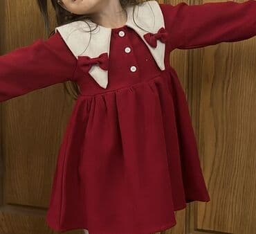 вещи бу купить: Uşaq geyimləri dəsti – 4 ədəd 1) Qırmızı don + qulaqlı yaxalıq - — 8