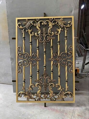 demir yumruq resmi: Dəmir döymə pəncərə barmaqlıqları – dekorativ və təhlükəsiz həll - — 1