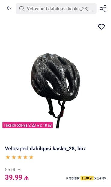 qruz nə deməkdir: Velosiped dəbilqəsi (kaska) – qara rəng BIRMRKETDƏN 40 MANATA ALINIB — 2