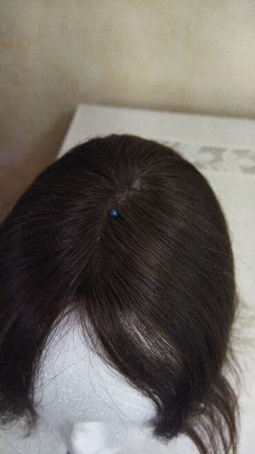 xari bulbul klonu: Təbii uşaq saçından hazırlanmış boyasız uzunluq 25 sm dəri üstü çolka — 2