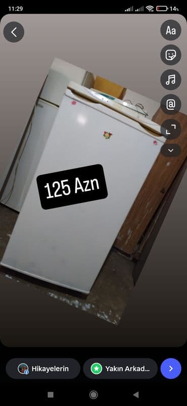 2 qapılı Beko Soyuducu Satılır, rəng - Ağ