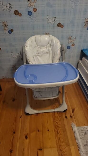 защита на углы для детей: Uşaq yemək stolu – yüksək oturacaq. İdeal vəziyyətdədir. - Rəng: boz — 1