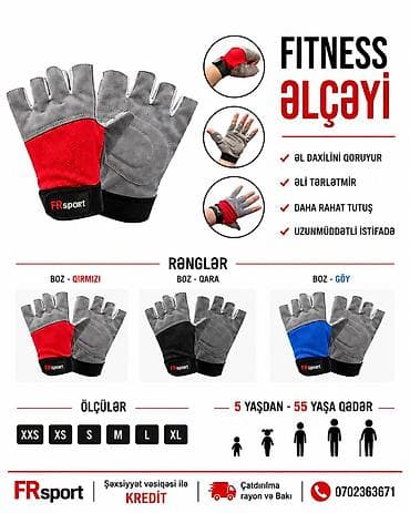 Спорт и хобби: 💥 fitnes əlcəyi, məşq əlcəyi, gloves ✅ 7/24 əlaqə saxlaya bilərsiz — 2