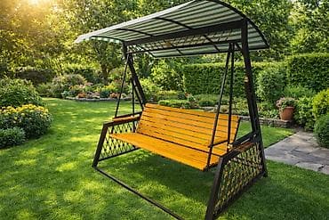 mebel sandiqlar: Divan-yelləncək, Zontikli, Metal — 3