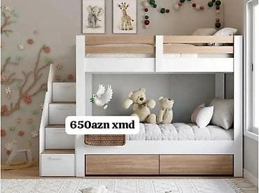 aydinoglu mebel: Oğlan və qız üçün, Yeni, Çarpayı, Matras ilə, Siyirməli — 1