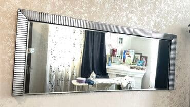 güzgü divar üçün: Güzgü Divar üçün, Düzbucaqlı, Dekorativ, Çərçivə ilə — 1