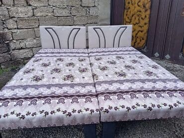 şəxsi əşya: Təzə çarpayılar. 1 nəfərlik çarpayılar 60manat. 2 nəfərlik taxt — 16