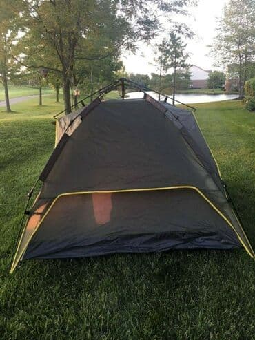 cadır qiymətləri: 4 nəfərlik aftomatik açılıb yığılan Çadır.Açılıb yığılması 20 saniyə — 2
