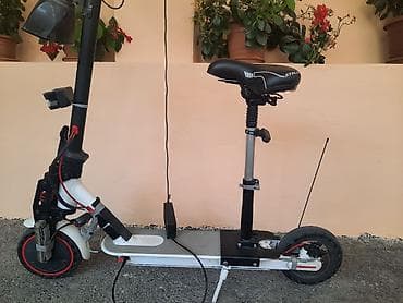 Электросамокаты: Problemsiz.Elektrik skuter – oturacaqlı, aksesuarlarla Xüsusiyyətlər — 1