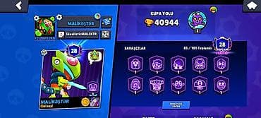 Brawl Stars hesabı – yüksək kuboklu və zəngin kontentli - Kupa yolu