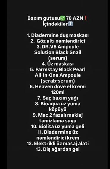 suni sac: Kosmetik dəst, Bioderma, 2 məhsul, Yeni — 4