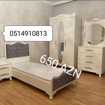 Мебель для дома: Односпальная кровать, Шкаф, Комод, Тумба, Азербайджан, Новый — 1