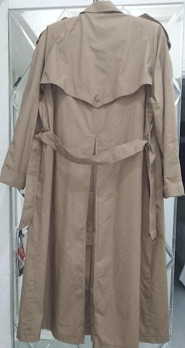 Верхняя одежда: Мужской плащ, Zara, XL, цвет - Коричневый — 3