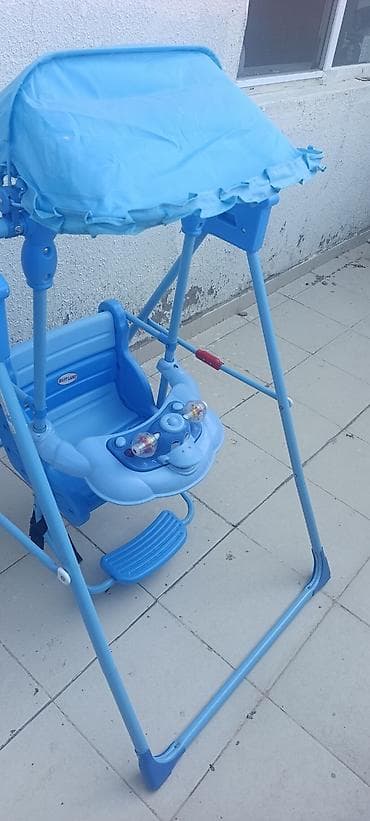 лисья нора: Uşaq yelləncəyi – çoxfunksiyalı, günlüklü, təhlükəsizlik kəmərli birde — 3