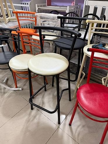 acılan stol: Metal karkaslı bar stulları - Material: qalın divarlı metal boru — 1