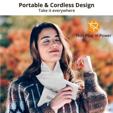 Bentley: Portativ, naqilsiz isidilən şərf - Dizayn: yumşaq, dəriyə rahat — 2