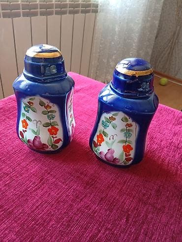 naxcivan duzu: Məhsul: Rəngli naxışlı keramik/porseleyn ədviyyat qabları (2 ədəd — 2
