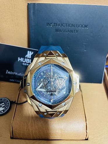 original saatlar: Qol saatı, Hublot, rəng - Qızılı — 2