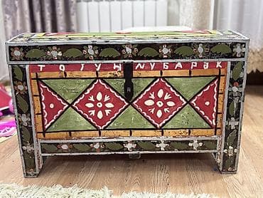 ucuz tablo: Əl işli taxta sandıq - Material: tam ağac, lövhələrdən yığma korpus - — 3