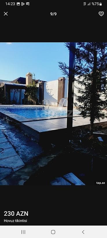 Peyk antenalarının quraşdırılması: Xidmət: Hovuz tikintisi və quraşdırılması Təsvir: - Açar-təslim beton — 1