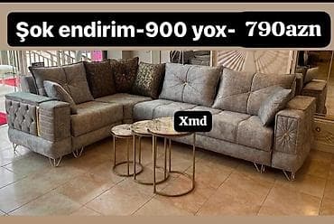 Məhsul: Künc divan dəsti - Dizayn: L‑şəkilli künc divan, müasir xətli lalafo.az -da Məhsul: Künc divan dəsti - Dizayn: L‑şəkilli künc divan, müasir xətli