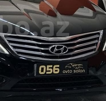 Hyundai sedan – ön hissə: xrom radiator barmaqlığı, Hyundai loqosu