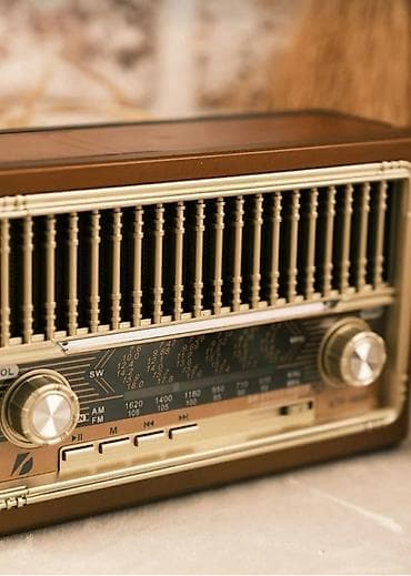 ses guclendirici: Nostalji görünüşlü kalonka Fm radio Bluetooth USB flashkart SD kart — 5