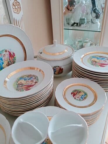 qaşıq naboru: Nahar dəsti, Farfor, Madonna, 12 nəfərlik, Çexiya — 2