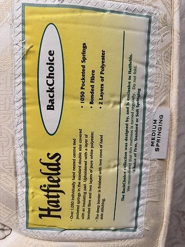 hava doşəyi: Hatfields BackChoice tək nəfərlik çarpayı və döşek dəsti - Döşək — 2