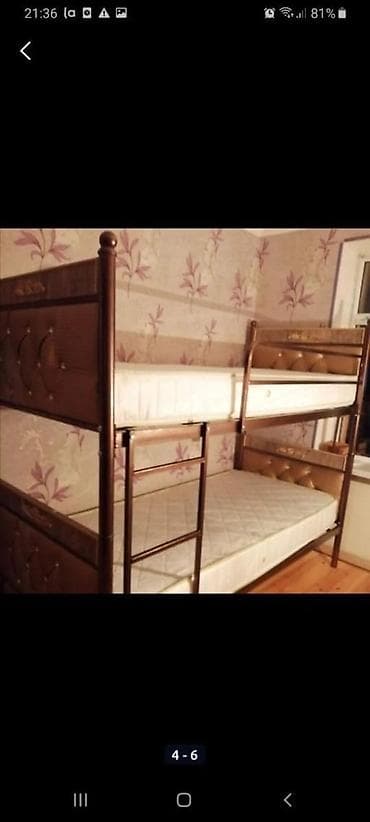 Для девочки и мальчика, Новый, Кровать, С матрасом, Без выдвижных ящиков, Ламинат — 1