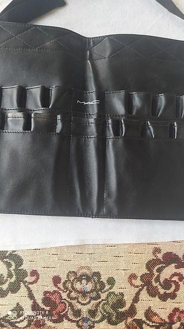 Qadın geyimləri: MAC vizajist kəməri – fırça və alət çantası - Material: qara süni — 2