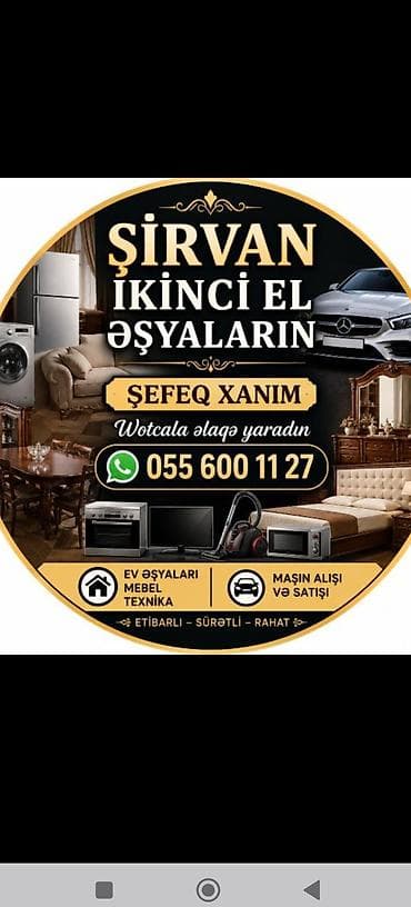 Şirvan İkinci El Əşyaları – ev əşyaları, mebel, məişət texnikası və lalafo.az -da Şirvan İkinci El Əşyaları – ev əşyaları, mebel, məişət texnikası və