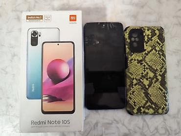telfon j2: Redmi Note 10S, 128 GB, rəng - Mavi, Qırıq — 3