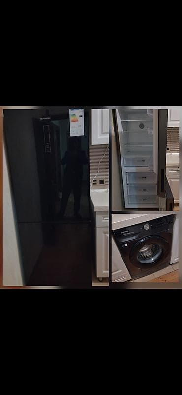 2 qapılı Hoffman Soyuducu Satılır, rəng - Qara