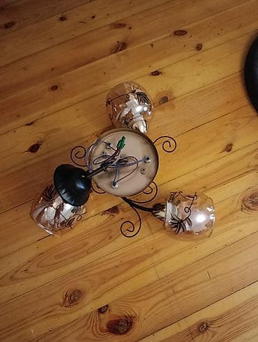 lan: Çılçıraq, 3 lampa, Metal — 2