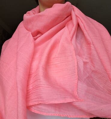 hicablı: Məhsul: Qızılı-çəhrayı şərf/şal - Rəng: Parlaq çəhrayı (qızılı tonlu) — 2