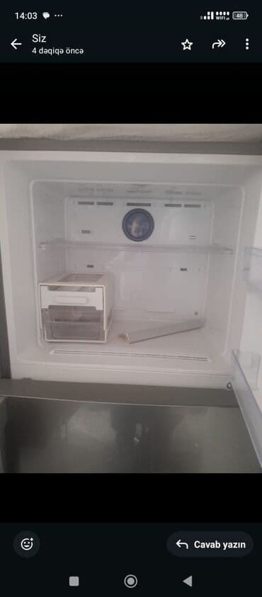 Холодильники: Б/у 2 двери Samsung Холодильник Продажа, цвет - Серый — 3