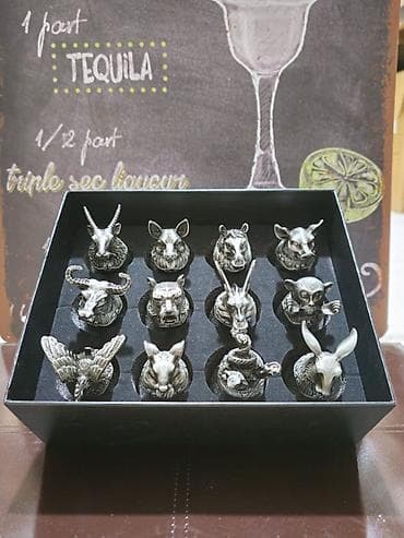 cop 29 termos: Rümkalar, rəng - Qızılı, Şüşə, 12 ədədli dəst — 7