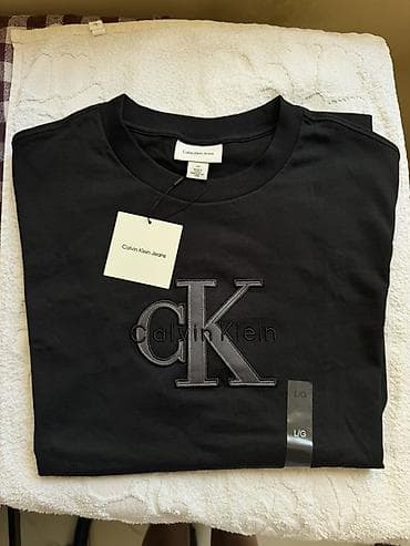 stringer alt geyimi: Futbolka, Calvin Klein, L, rəng - Qara — 2