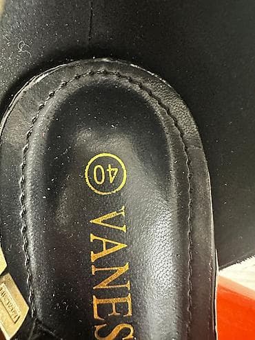 bağlı sandallar: Ölçü: 40, rəng - Qara, Yeni — 6