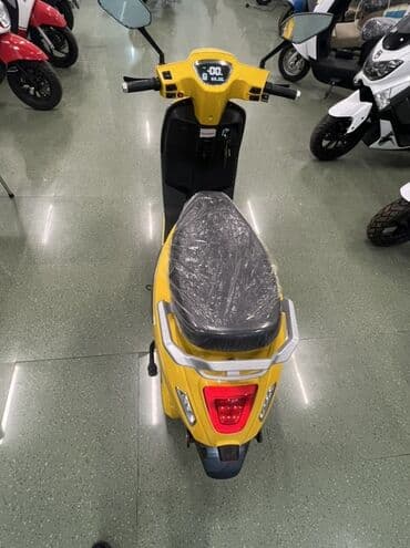 электроскутер купить в баку: Parlaq sarı rəngli şəhər skuterı Xüsusiyyətlər: - Elektrik skuter — 5