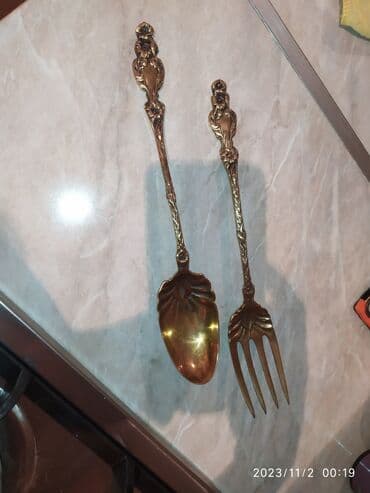 salat dograyan aparat: 60 ildə çox Salat uçun qaşıq və çengel desti. Boyuk olçudedirler — 2