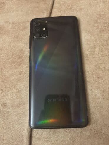 Техника для кухни: Samsung Galaxy A51, 64 ГБ, цвет - Черный, Отпечаток пальца — 3