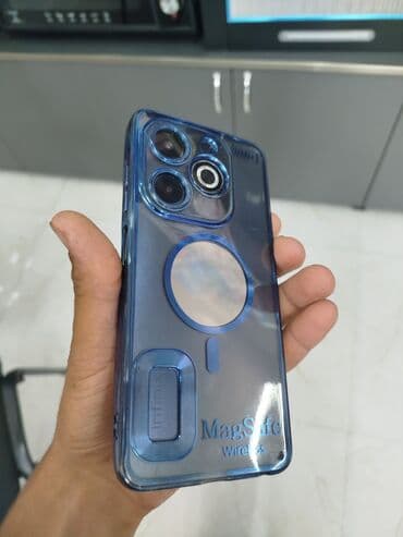 телефон fly evo: Infinix HOT 50i, 128 ГБ, цвет - Синий, Сенсорный — 1
